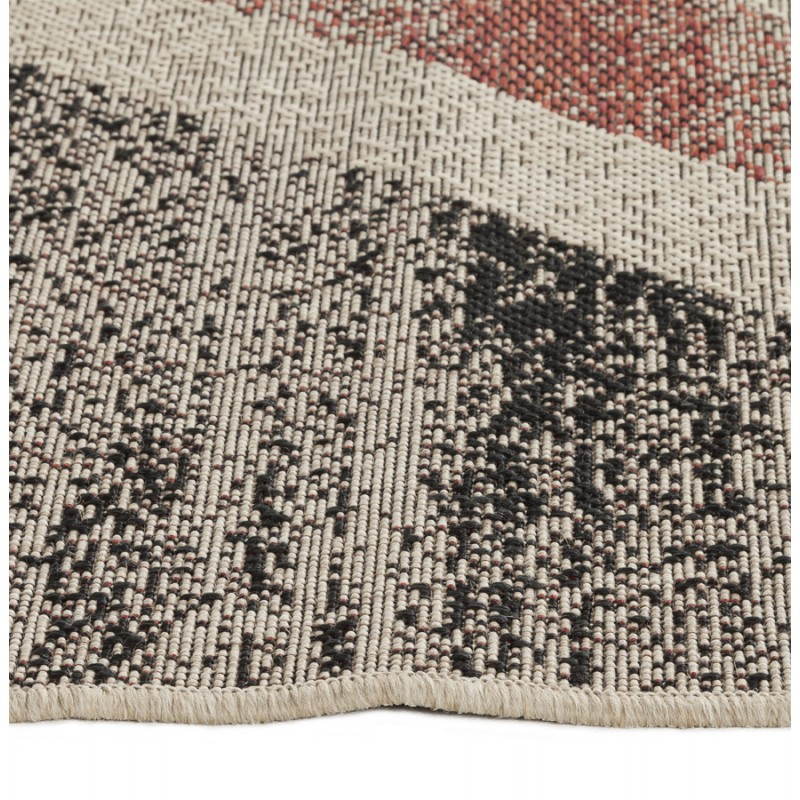 Contemporary rugs and design flag UK rectangular large model (230 X 160) (black, red, white) - image 20436