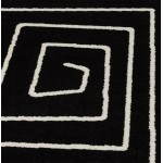 Tapis contemporain et design RAFY rectangulaire (160 X 230) (noir, blanc)