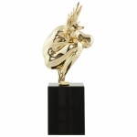 Statue Form Schwimmer BANCO Fiberglas (Gold)