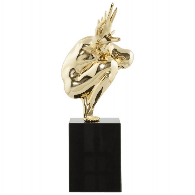 Estatua forma nadador BANCO fibra de vidrio (oro) - image 20534