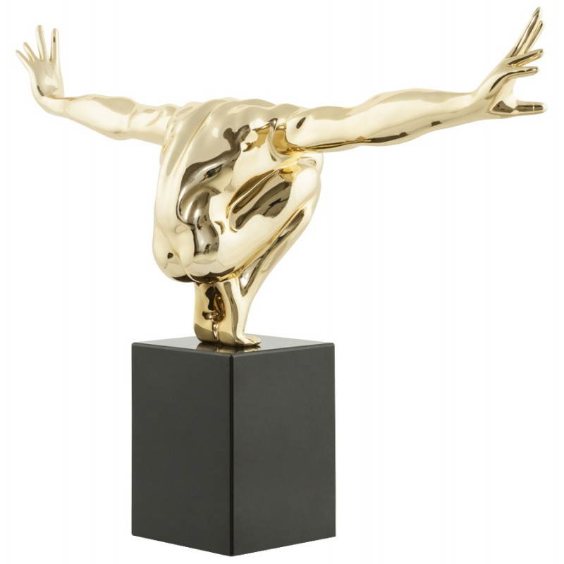 Statue Form Schwimmer BANCO Fiberglas (Gold) - image 20535