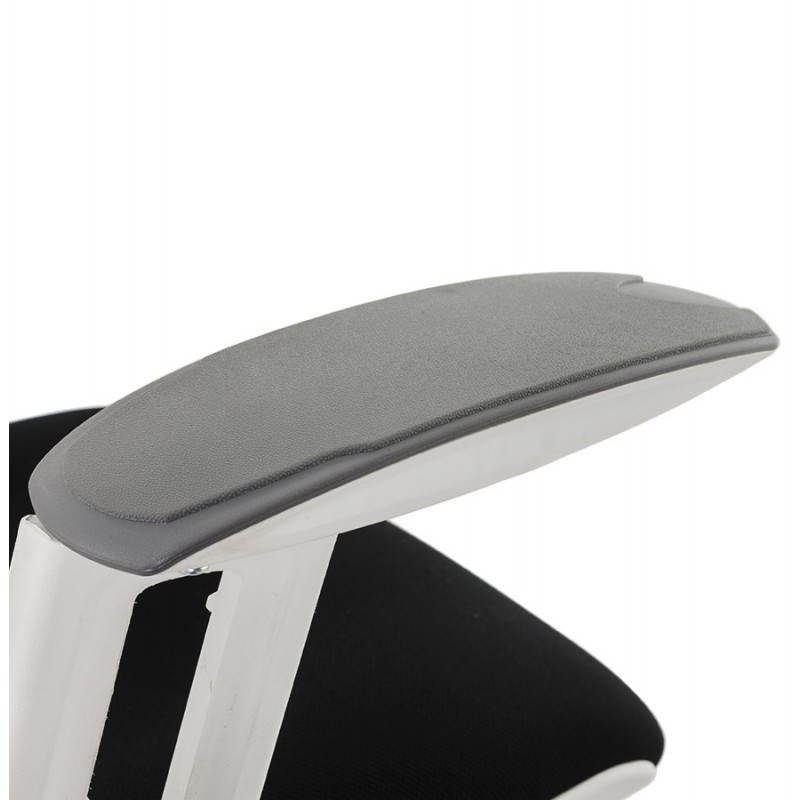 Fauteuil de bureau design ergonomique BAHAMAS en tissu (noir) - image 21136