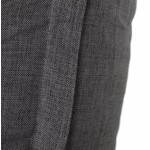 Puff rectangular textil SALIN (gris oscuro)