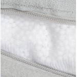 Pouf rectangulaire MILLOT en textile (gris)