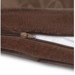 Pouf rectangulaire MILLOT en textile (marron)