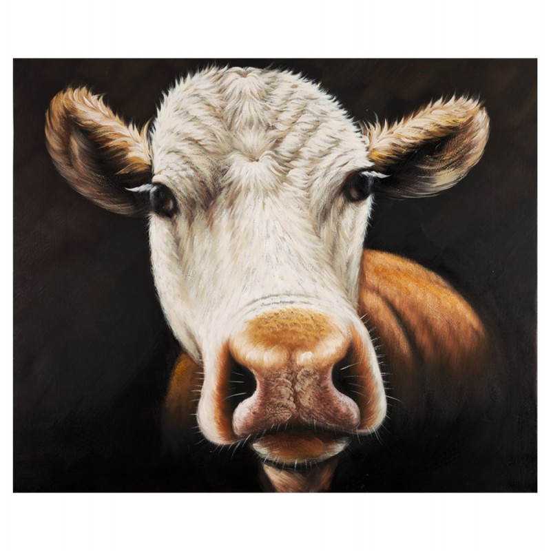 Decorative canvas cow - image 21636