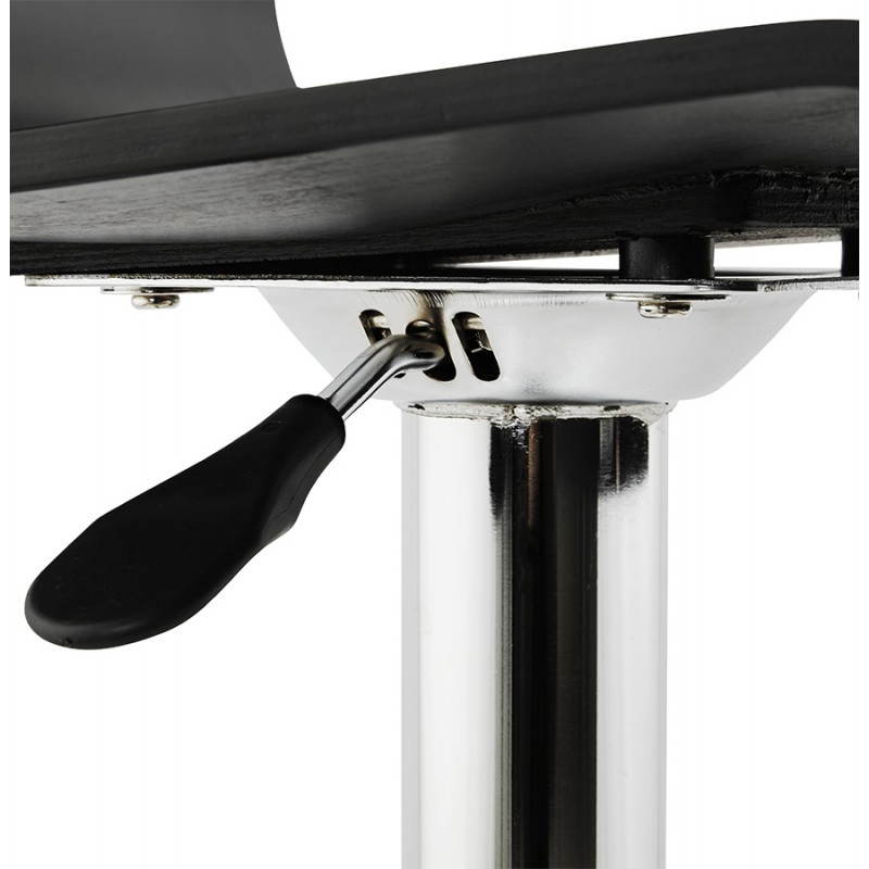 Tabouret de bar design VENISE en bois (noir) - image 22343