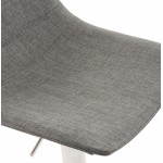 Bologna (grey) textile design bar stool