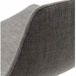 Taburete de bar de diseño de textil de Bolonia (gris)