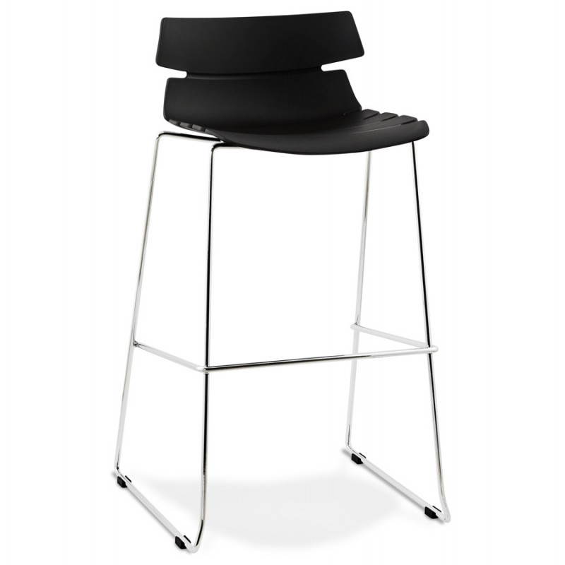 BRIO design bar (black) polypropylene stool - image 22430