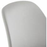 Tabouret de bar chaise de bar design scandinave FLORENCE (gris)
