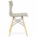 Chaise originale style scandinave CONY (gris)