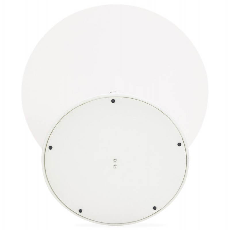 Diseño de Milano de la mesa redonda de vidrio y metal (Ø 100 cm) (blanco) - image 22866
