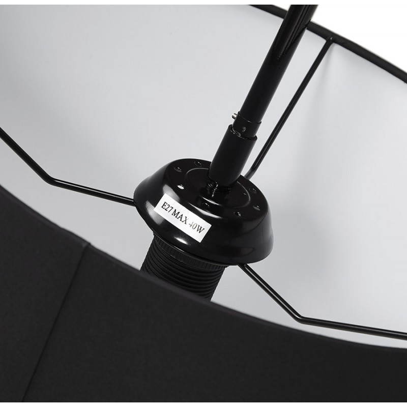 Lámpara de pie tela diseño AVERSA (negro) - image 23020