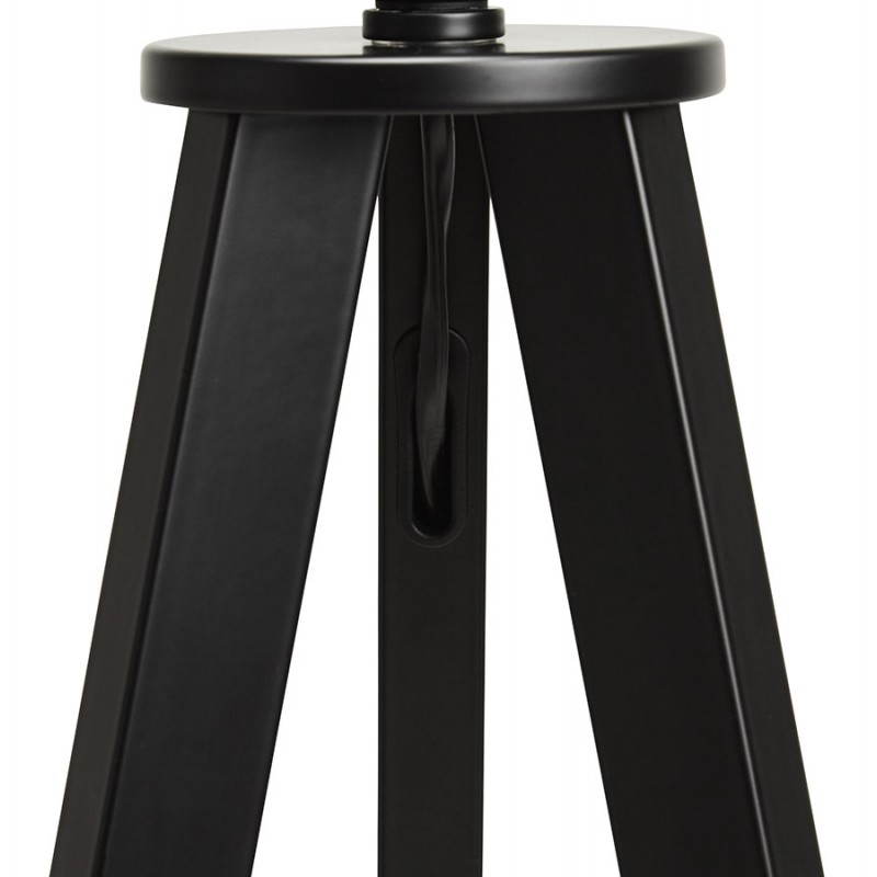 Lampe Fuß des skandinavischen Stil TRANI in Stoff (grau, schwarz) - image 23113