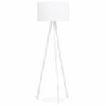 Scandinavian style TRANI (white) fabric floor lamp