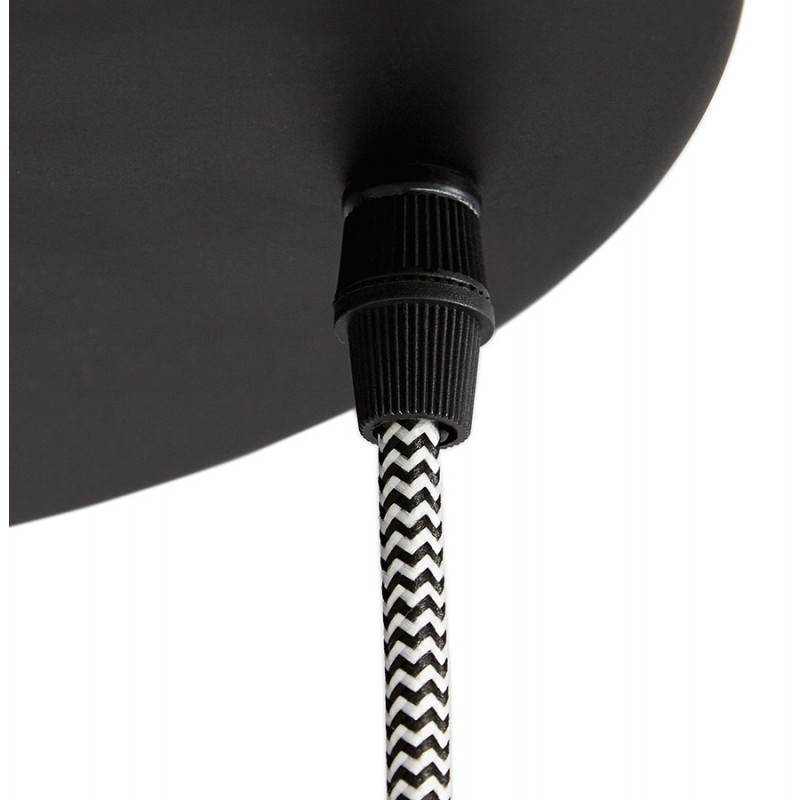 Lámpara colgante industrial 6 globos metal MATERA (negro mate) - image 23302
