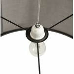 Suspended lamp LAZIO (grey) fabric