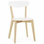 Designstil Stuhl Holz skandinavischen SCANDI (weiß)