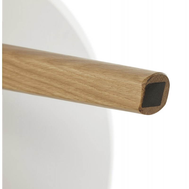 Table basse scandinave TAROT en bois et chêne massif (blanc) - image 25559