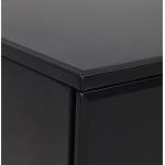Caisson de bureau design 3 tiroirs MATHIAS en métal (noir)