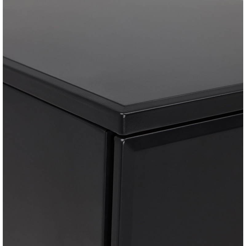 Subwoofer design desk 3 drawers MATHIAS (black) metal - image 25956