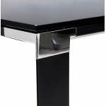 Gehärtetes Glas (schwarze) Design richtigen Schreibtisch BOIN (160 X 80 cm)