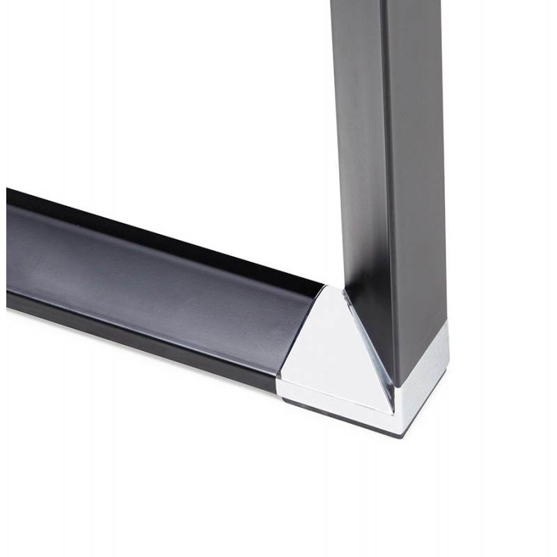 Bureau droit design BOIN en verre trempé (160 X 80 cm) (noir) - image 26045