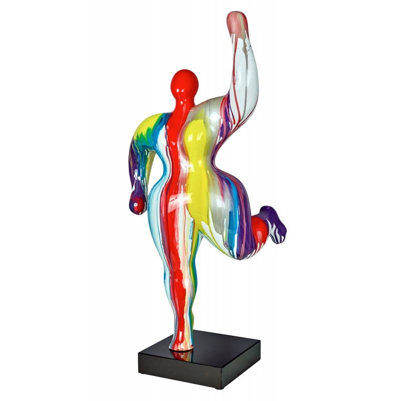 Statue (multicolor) Harz Design dekorative Skulptur Frau