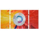 Table contemporary painting of abstract style wheel 