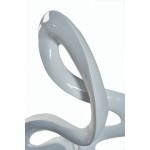 Estatua escultura decorativa diseño espiral resina (blanco)