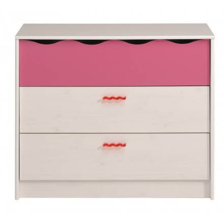 Dresser Girl 3 Drawers Style Romantic Cloe White Pink Amp Story