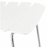 Bar design mid-height BRIO (white) polypropylene stool