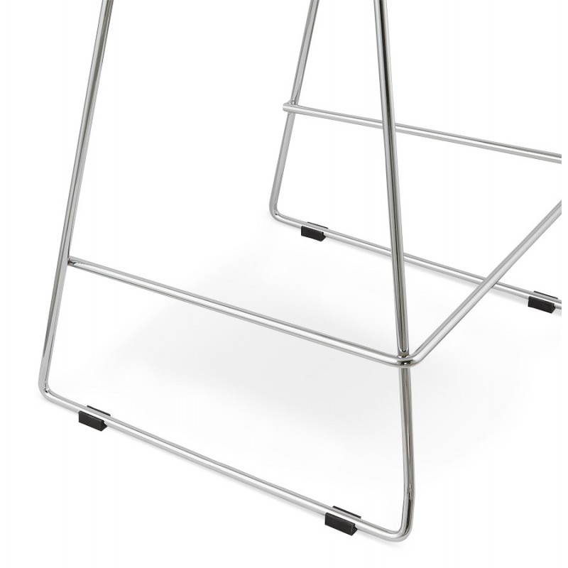 Bar design mid-height BRIO (white) polypropylene stool - image 27589