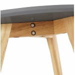 Tables basses design gigognes ART en bois et chêne massif (gris foncé)