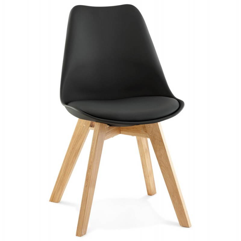 Estilo de silla contemporáneo escandinavo FIORDO (negro) - image 27805