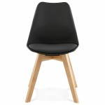 Contemporary Chair style Scandinavian FJORD (black)