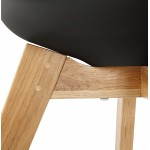 Stile moderno sedia FIORDO scandinavo (nero)