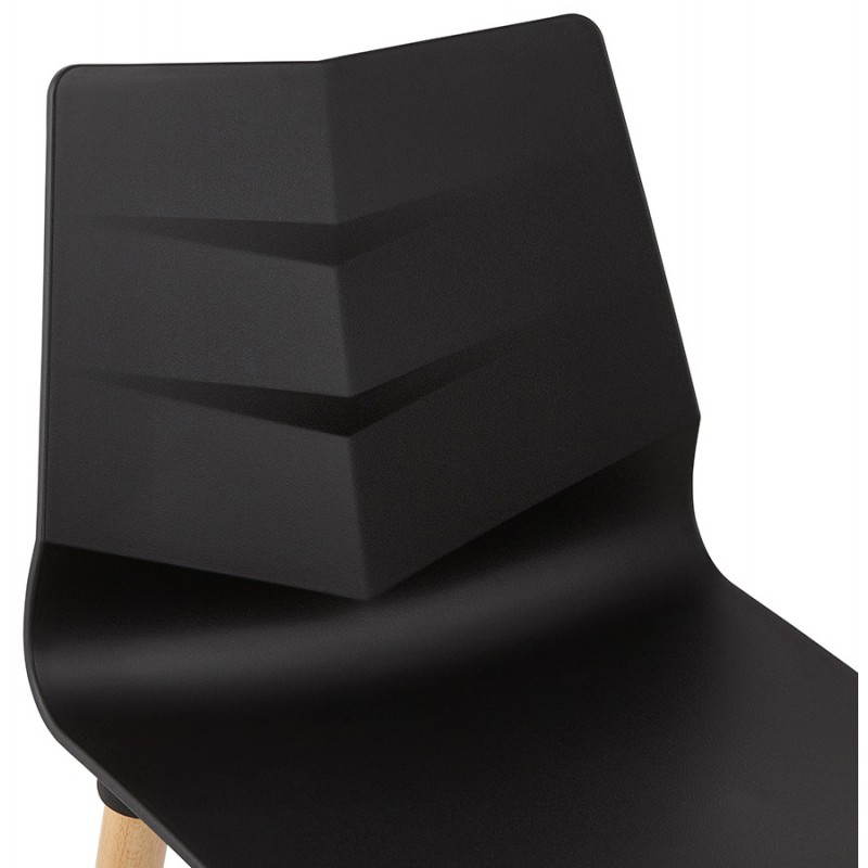 Chaise design scandinave SUEDE (noir) - image 27835