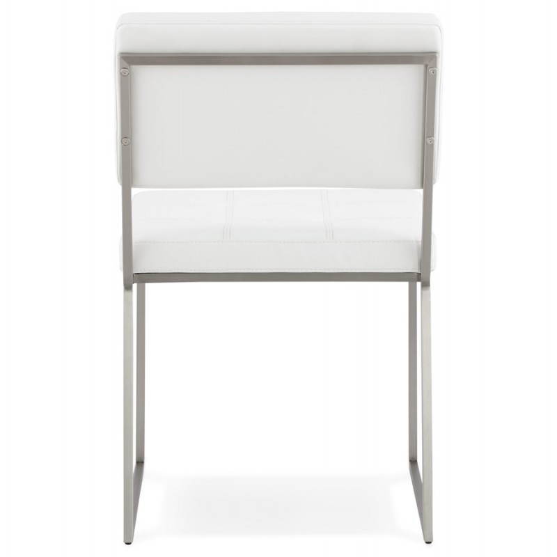 Gesteppt und gepolstert Design Stuhl BOUTON (weiß) - image 27861