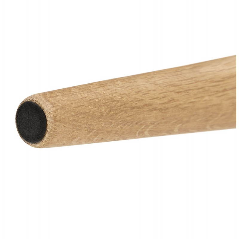 Tables basses design ovales gigognes GOLDA en bois et chêne massif (gris foncé) - image 27918