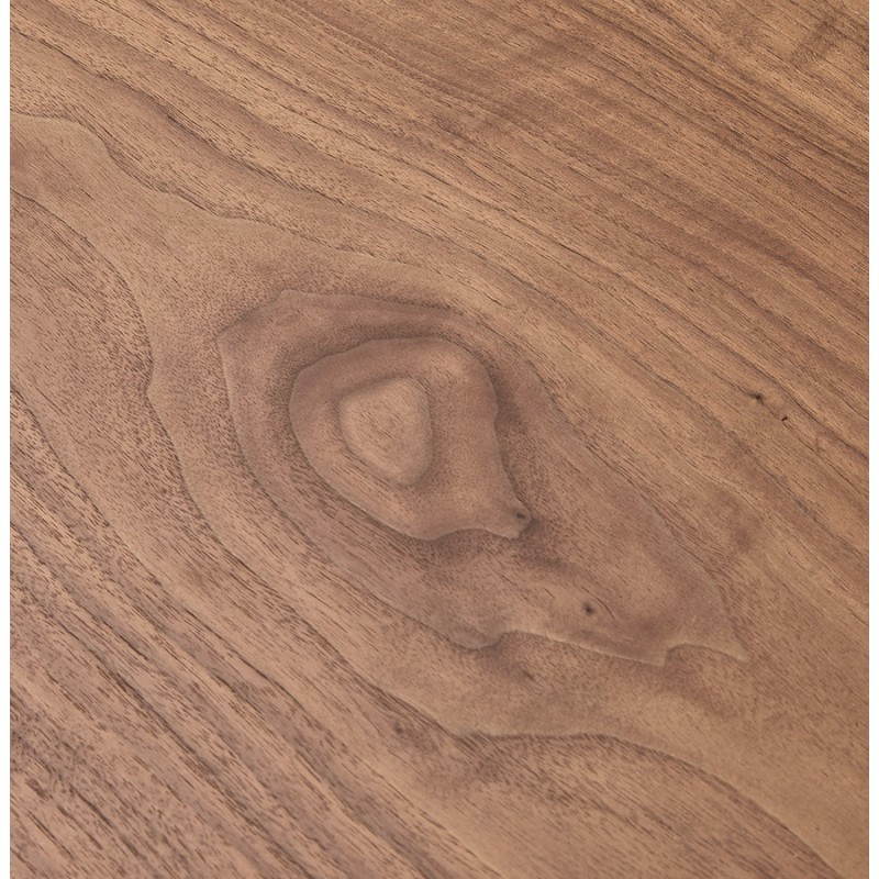 Alrededor de la mesa de comedor estilo vintage escandinavo SOFÍA (Ø 120 cm) de madera (nogal) - image 27953