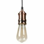 Bulb long industrial vintage IVAN glass (transparent, smoked)