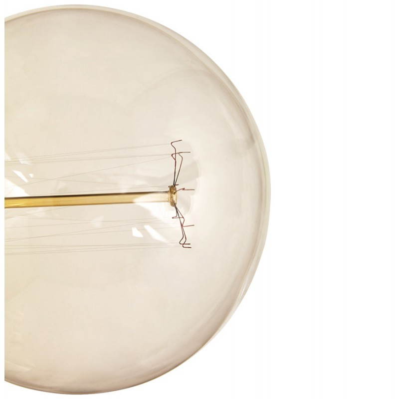 Bulb round IVAN BIG industrial vintage glass (transparent, smoked) - image 28254