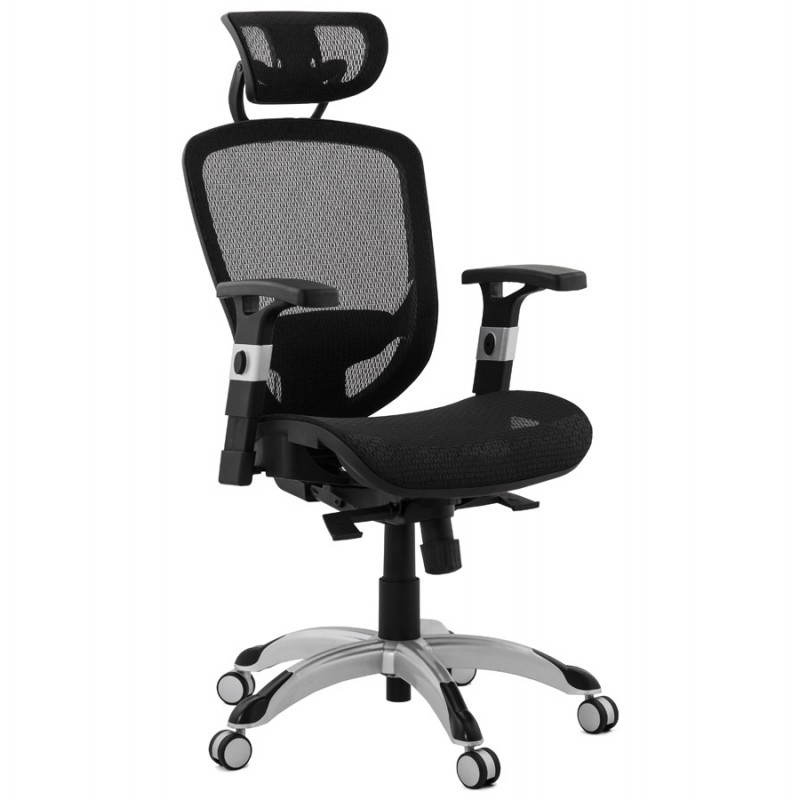 Design and modern office chair ergonomic AXEL (black) fabric - image 28308