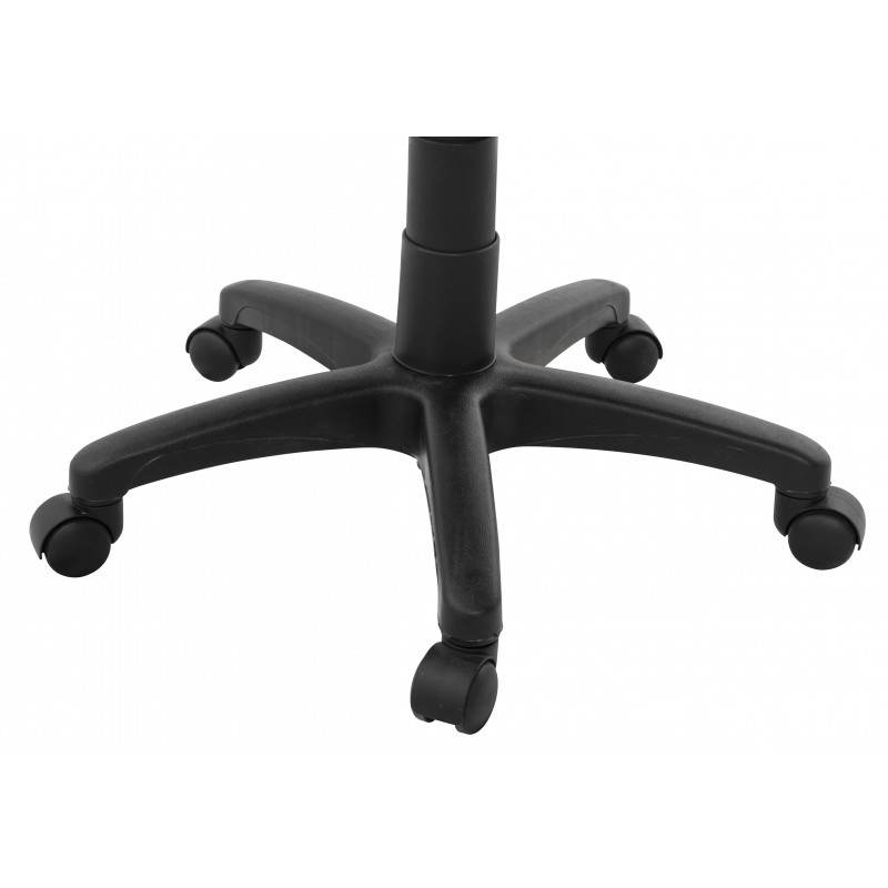 Chaise de bureau ergonomique à roulettes BELOU en tissu (noir) - image 28412