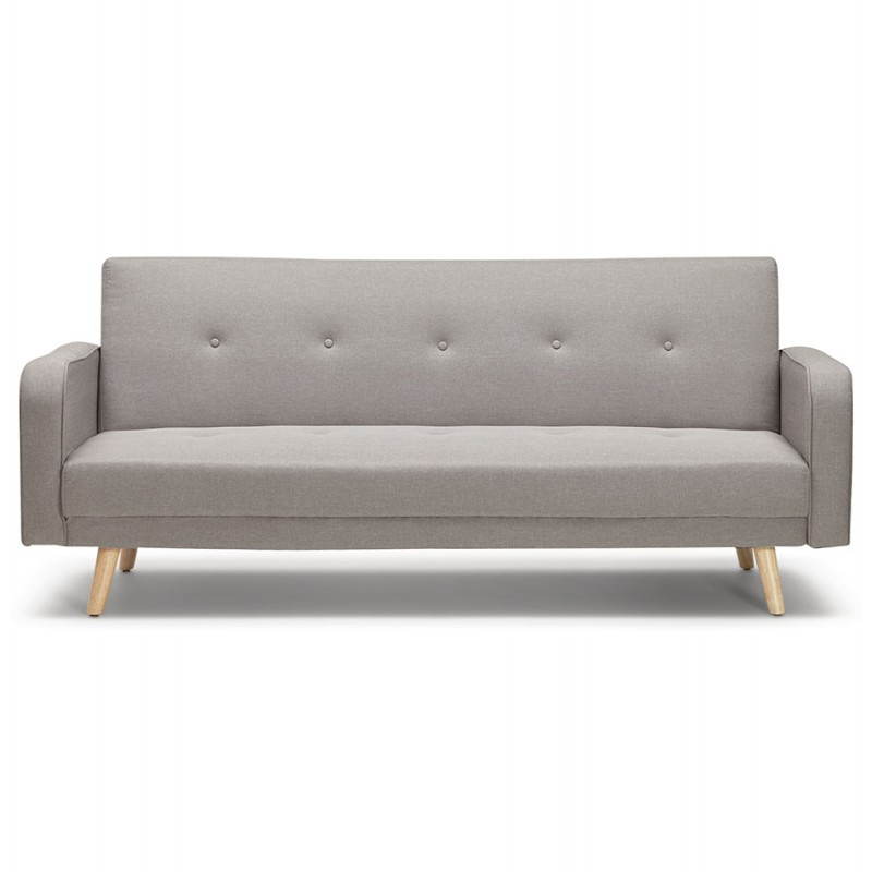 Padded Scandinavian sofa 3 places URSULA (grey) - image 28457