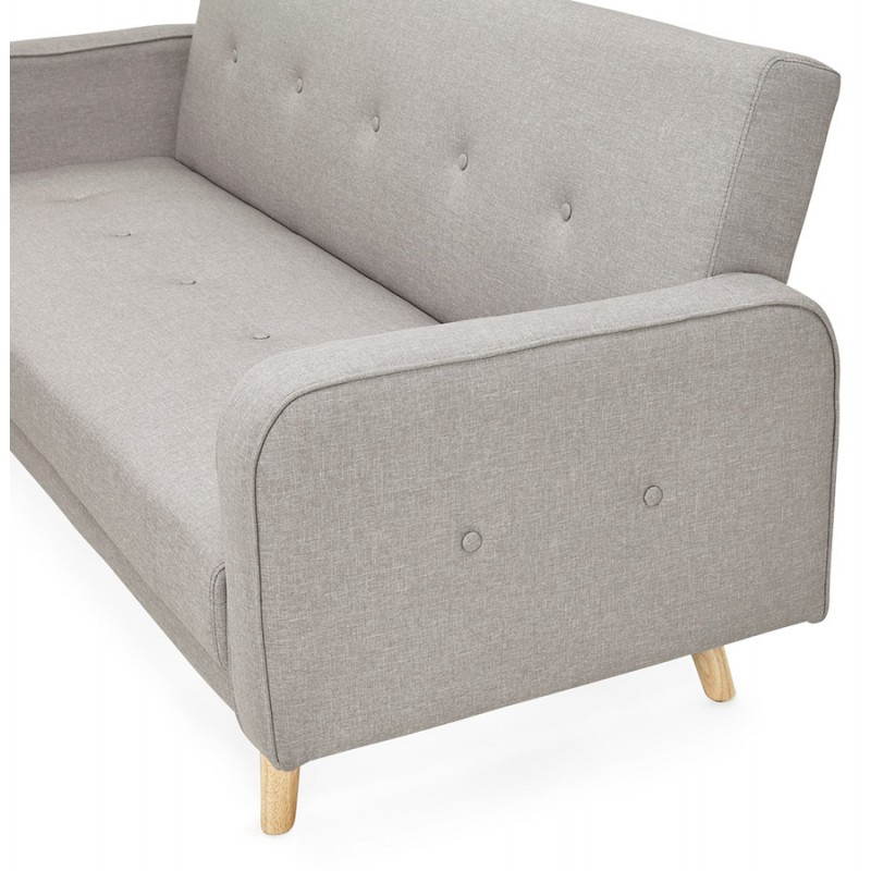 Padded Scandinavian sofa 3 places URSULA (grey) - image 28463