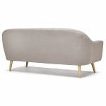 Fixed Scandinavian upholstered 3 sofa LUCIA fabric (grey)