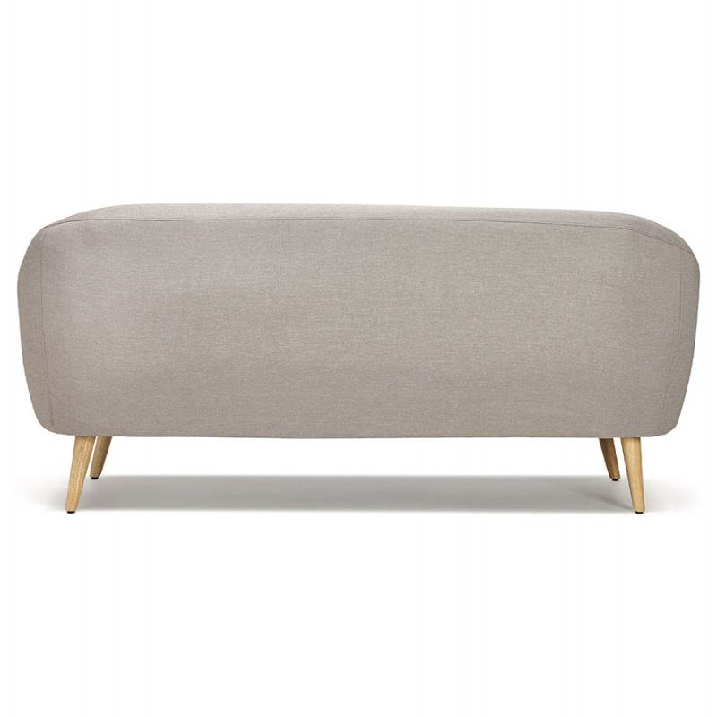 Fixed Scandinavian upholstered 3 sofa LUCIA fabric (grey) - image 28487
